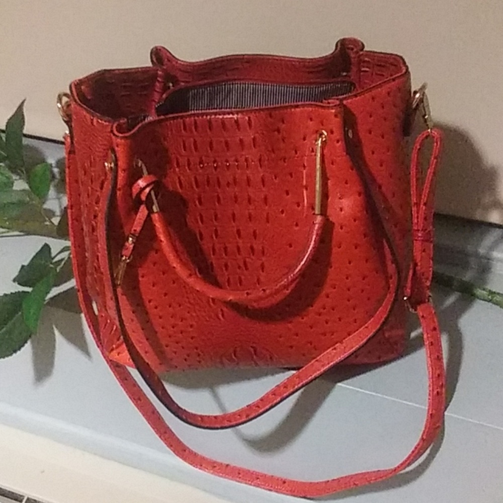 Red handbag
